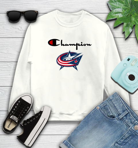 NHL Hockey Columbus Blue Jackets Champion Shirt Sweatshirt