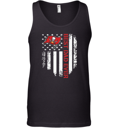 Best Dad Ever America Flag Tampa Bay Buccaneers NFL Father Day Tank Top