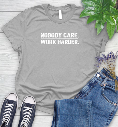 Lamar Jackson Nobody Cares Work Harder Women's T-Shirt 5