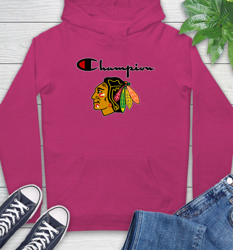 NHL Hockey Chicago Blackhawks Champion Shirt Hoodie 7
