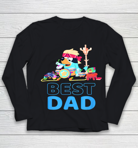 Fathers Blueys Dad Love Best Dad Gifts Youth Long Sleeve