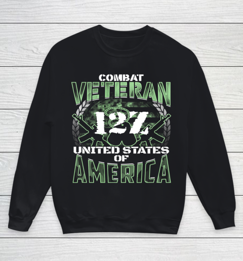Veteran Shirt 12Z MOS United States Combat Veteran Youth Sweatshirt