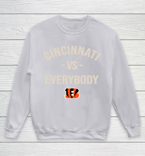 Cincinnati Bengals Vs Everybody Youth Sweatshirt 3