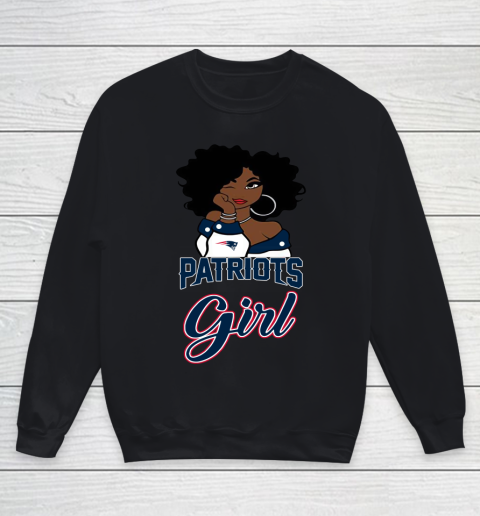 New England Patriots Girl NFL Youth Sweatshirt