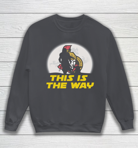 Ottawa Senators NHL Ice Hockey Star Wars Yoda And Mandalorian This Is The Way Sweatshirt 4