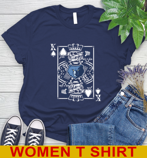 Memphis Grizzlies NBA Basketball The King Of Spades Death Cards Shirt Women's T-Shirt 12