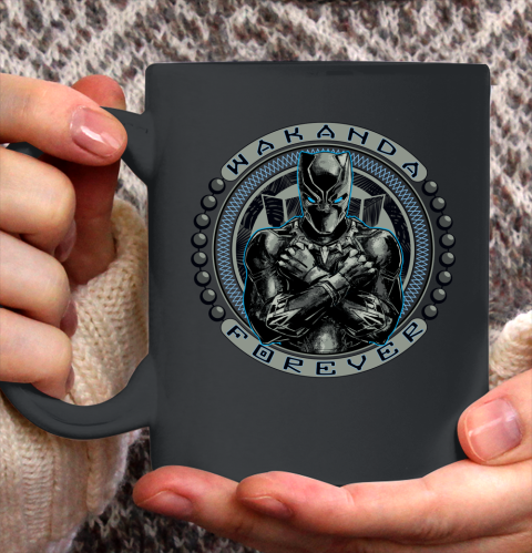 Marvel Black Panther Circle Bead Logo Ceramic Mug 11oz