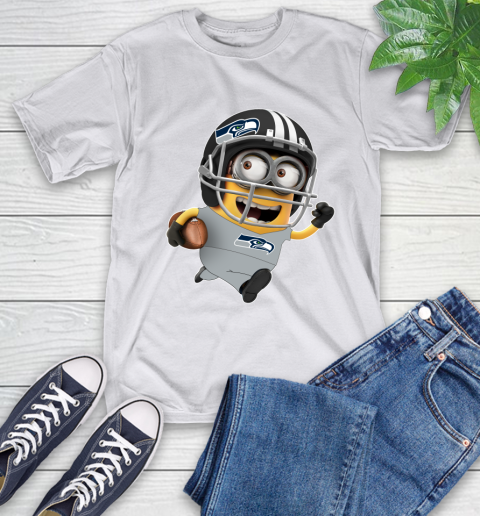NFL Seattle Seahawks Minions Disney Football Sports T-Shirt 12
