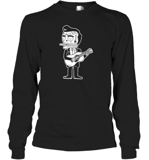 Johnny Cash Calavera Gocco Skull Long Sleeve T