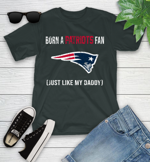 NFL New England Patriots Football Loyal Fan Just Like My Daddy Shirt Youth T-Shirt 5