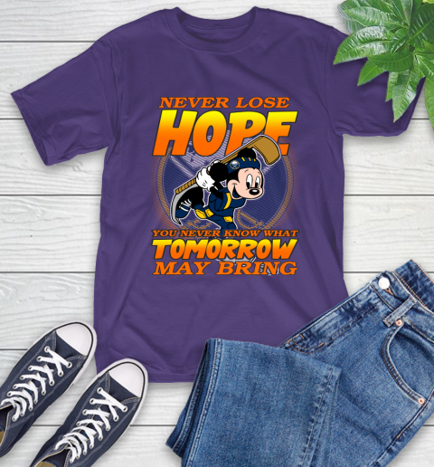 Buffalo Sabres NHL Hockey ootball Mickey Disney Never Lose Hope T-Shirt 5