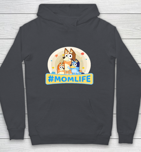 Bluey Mom Family For Life Youth Hoodie 5