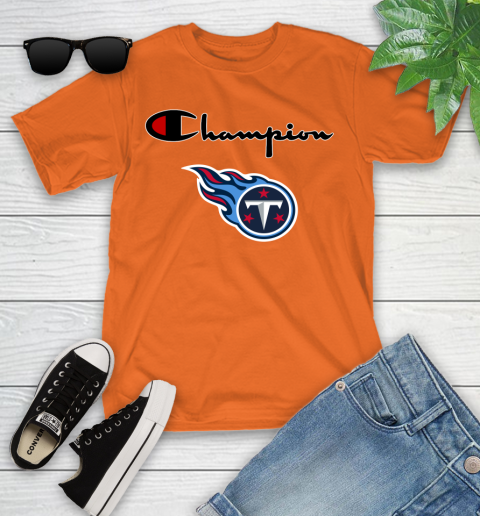 NFL Football Tennessee Titans Champion Shirt Youth T-Shirt 4