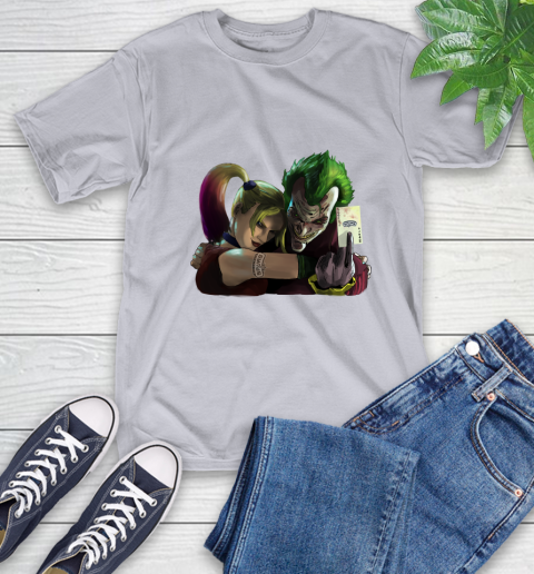 San Antonio Spurs NBA Basketball Joker Harley Quinn Suicide Squad T-Shirt - Image 7