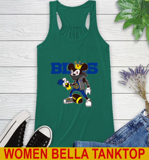 Buffalo Bills NFL Football Mickey Peace Sign Sports Racerback Tank 7