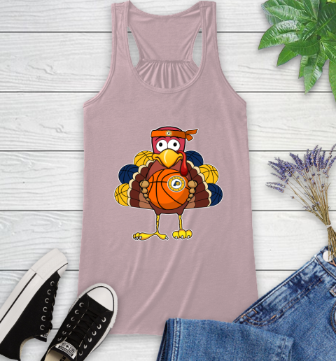 Indiana Pacers Turkey thanksgiving day Racerback Tank - Image 12