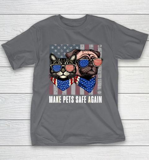 Make Pets Safe Again Trump Harris Debate Eating The Dogs Cat Youth T-Shirt 5