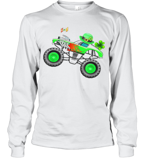 Nice Kids St Patricks Day Monster Truck Long Sleeve T-Shirt