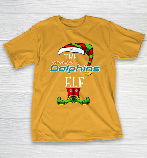 Miami Dolphins Christmas ELF Funny NFL T-Shirt 2