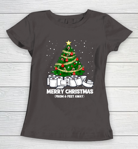 Merry Quarantine Christmas Santa Social Distancing Funny Holiday Gifts T-Shirt