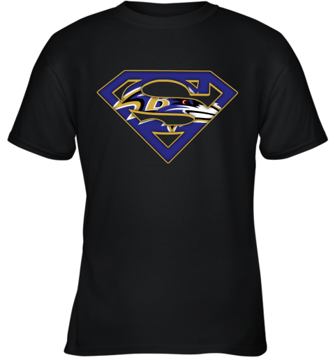We Are Undefeatable The Baltimore Ravens x Superman NFL Youth T-Shirt