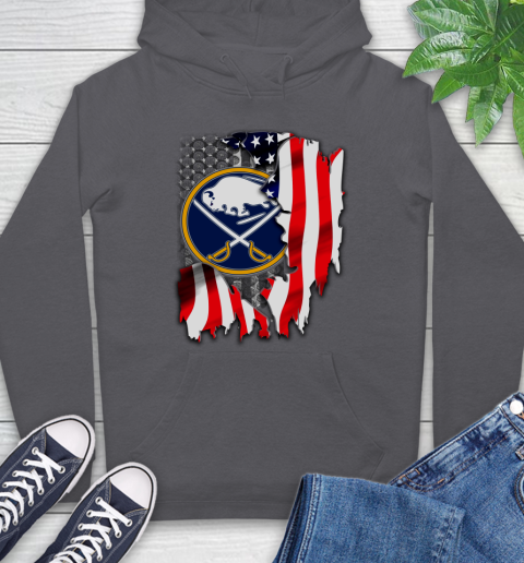 Buffalo Sabres NHL Hockey American Flag Hoodie 7