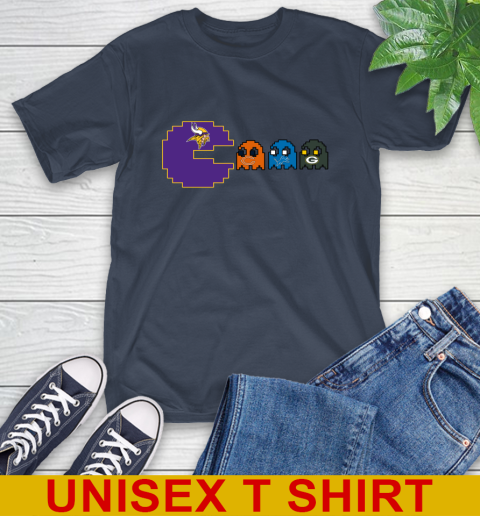 Minnesota Vikings NFL Football Pac Man Champion T-Shirt 4