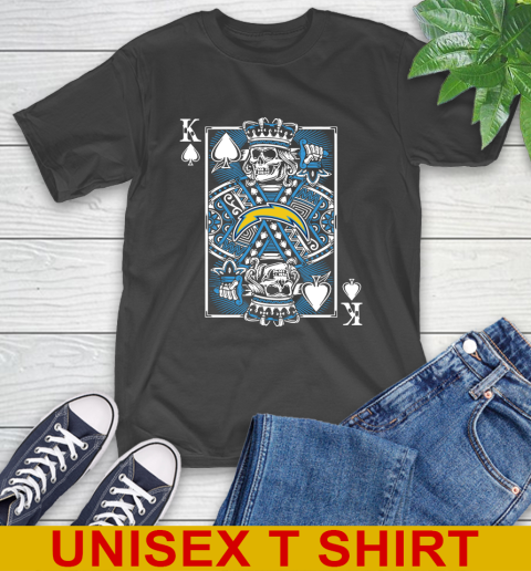 Los Angeles Chargers NFL Football The King Of Spades Death Cards Shirt T-Shirt