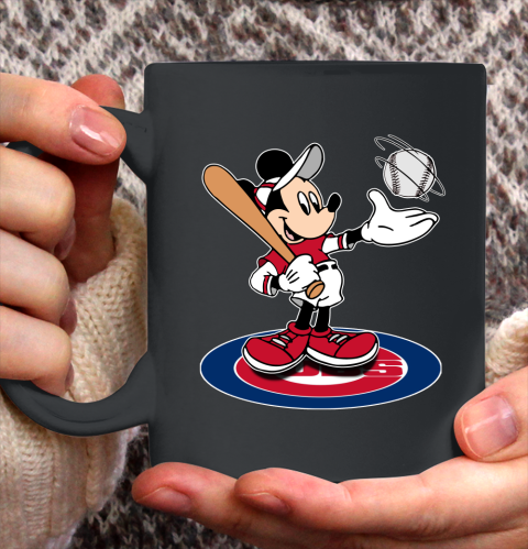 MLB Baseball Chicago Cubs Cheerful Mickey Disney Shirt Ceramic Mug 11oz