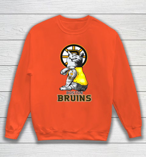 NHL My Cat Loves Boston Bruins Hockey Sweatshirt 3
