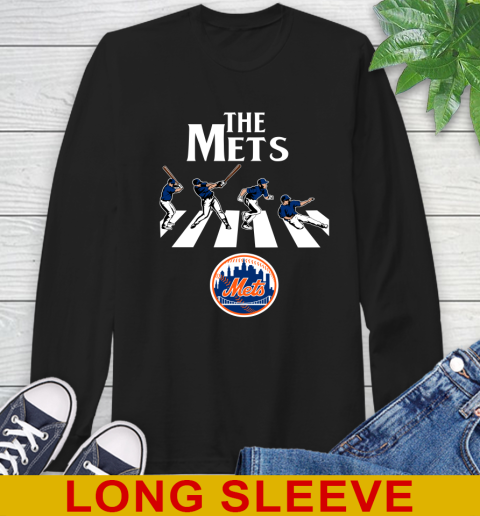 MLB Baseball New York Mets The Beatles Rock Band Shirt Long Sleeve T-Shirt