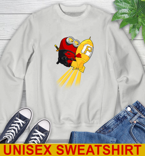MLB Baseball Pittsburgh Pirates Deadpool Minion Marvel Shirt Sweatshirt 5