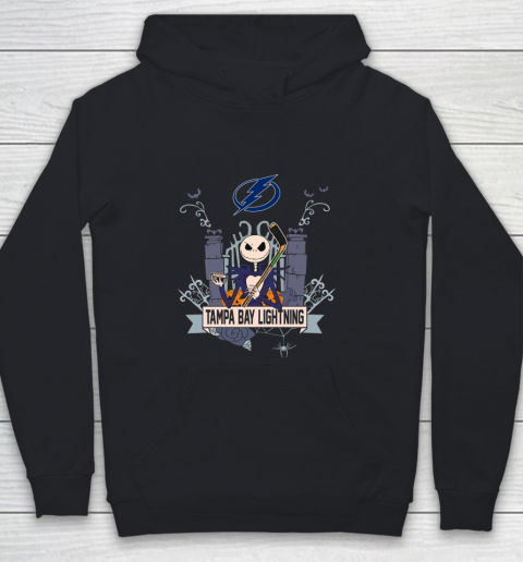NHL Tampa Bay Lightning Hockey Jack Skellington Halloween Youth Hoodie