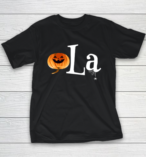 Comma La Funny Kamala Harris Halloween Pumpkin Youth T-Shirt