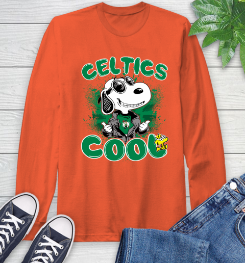 NBA Basketball Boston Celtics Cool Snoopy Shirt Long Sleeve T-Shirt 4