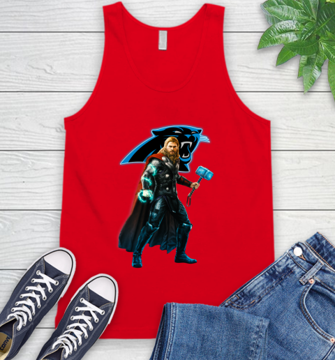NFL Thor Avengers Endgame Football Carolina Panthers Tank Top 6