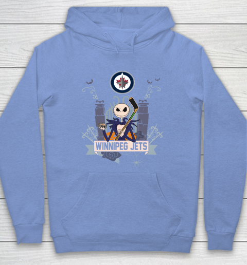 NHL Winnipeg Jets Hockey Jack Skellington Halloween Hoodie 8