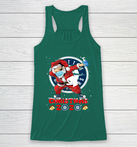 Seattle Mariners Funny Santa Claus Dabbing Christmas 2020 MLB Racerback Tank 5