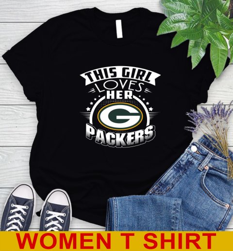 Green Bay Packers NFL Football This Girl Loves Her Team 85