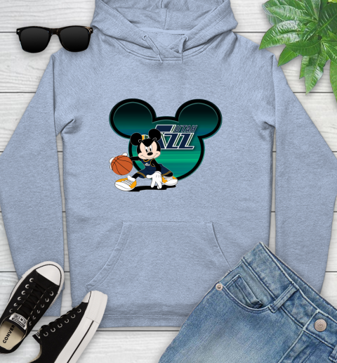 NBA Utah Jazz Mickey Mouse Disney Basketball Youth Hoodie 10