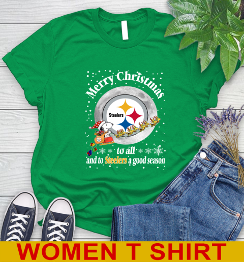 Pittsburgh Steelers Merry Christmas To All And To Steelers A Good Season NFL Football Sports Women's T-Shirt 7