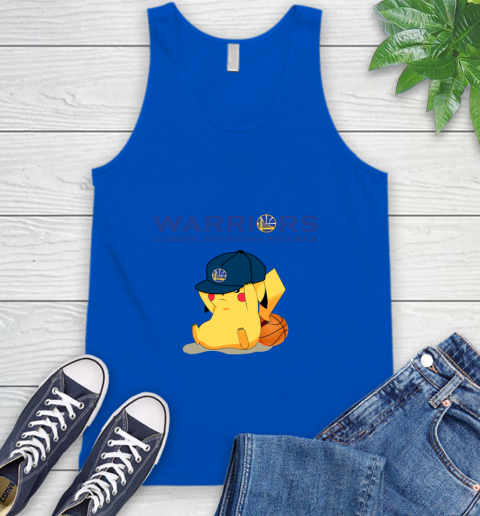 NBA Pikachu Basketball Sports Golden State Warriors Tank Top 5