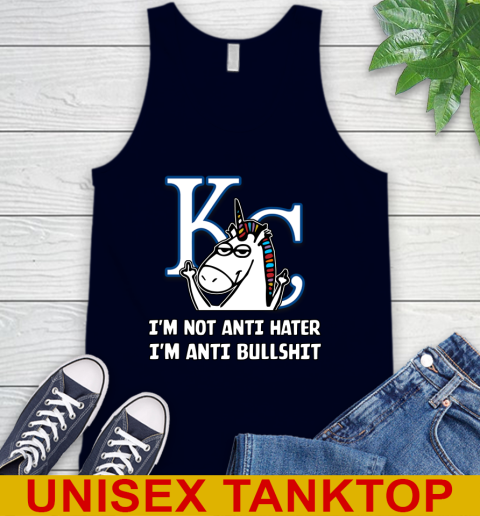 Los Angeles Angels MLB Baseball Unicorn I'm Not Anti Hater I'm Anti Bullshit (2) Tank Top 3