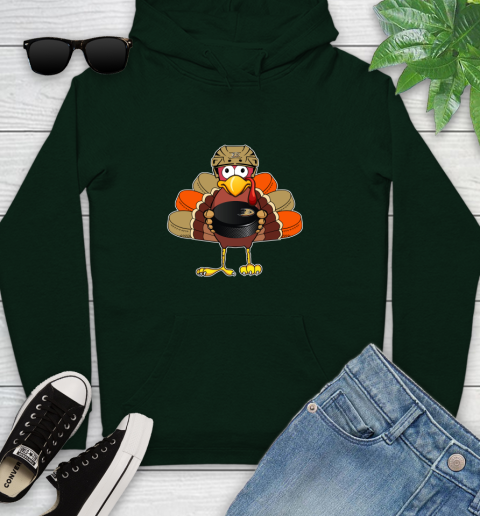 Anaheim Ducks Turkey Thanksgiving Day Youth Hoodie 13