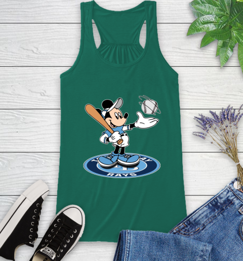 MLB Baseball Tampa Bay Rays Cheerful Mickey Disney Shirt Racerback Tank 7