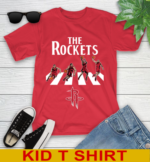 NBA Basketball Houston Rockets The Beatles Rock Band Shirt Youth T-Shirt 11
