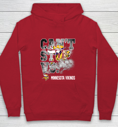 NFL Minnesota Vikings Can't Stop Vs Youth Hoodie 7