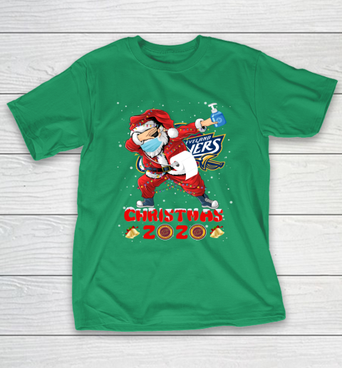 Cleveland Cavaliers Funny Santa Claus Dabbing Christmas 2020 NBA T-Shirt 5