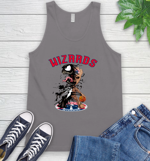 NBA Washington Wizards Basketball Venom Groot Guardians Of The Galaxy Tank Top 7