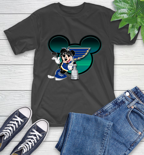 NHL St.Louis Blues Stanley Cup Mickey Mouse Disney Hockey T Shirt T-Shirt 2